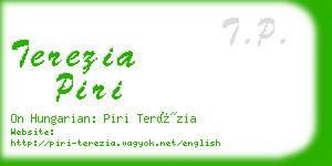 terezia piri business card